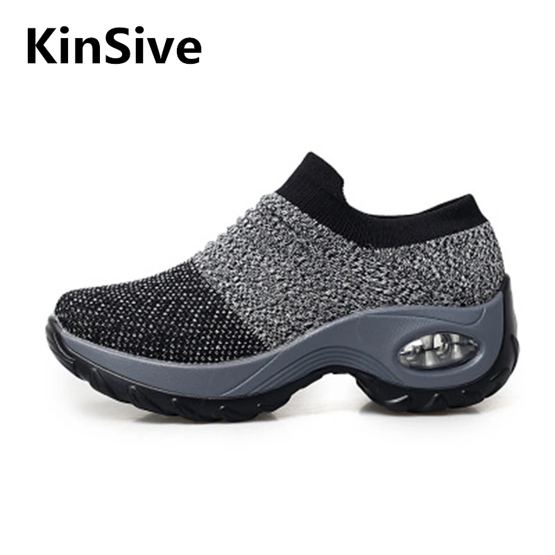 

Stretch Sock Sneakers Shoes Woman Increase Fashion Women Casual Shoes Vulcanized Shoes Elastic Mesh Sock Outdoor Female Loafers