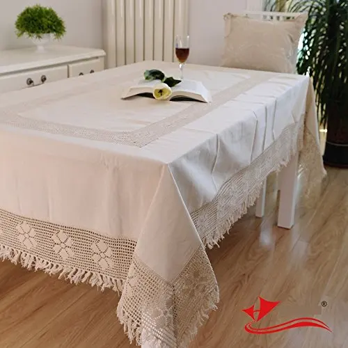 Europe Style Cotton Linen Tablecloth Plain Dining-Table Cloth Cove QA_ LC_ HK 