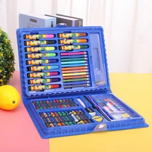 Набор из 68 предметов, набор из фломастеры, детское Рисование граффити головоломки Канцелярские Наборы, комбинированные Мультяшные Акварельные картины