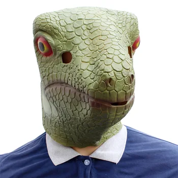 

Halloween Masquerade Mask Scary Lizard Mask Funny Animal Masks Latex Horror Party Mascaras Animales Cosplay Realistic Masque