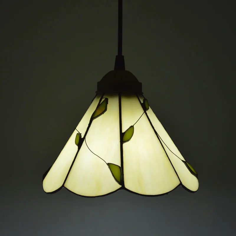 

Tiffany Lighting Fashion American Rustic Pendant Light Small Leaves Bedroom Cafe Restaurant E27 110-240V