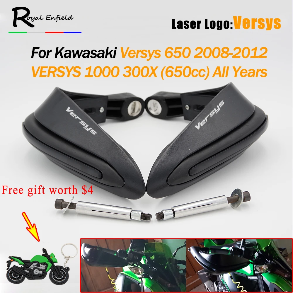 

For Kawasaki Versys 650 2008-2012 VERSYS 1000 300X (650cc) Universal Motorcycle Hand Guards Motocross Dirtbike Handguards