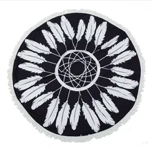 

2018 Toalla Free Shipping Ebay Sells Direct Selling European And American Wind Round Towel, Bath Towel Shawl Superfine Fiber.