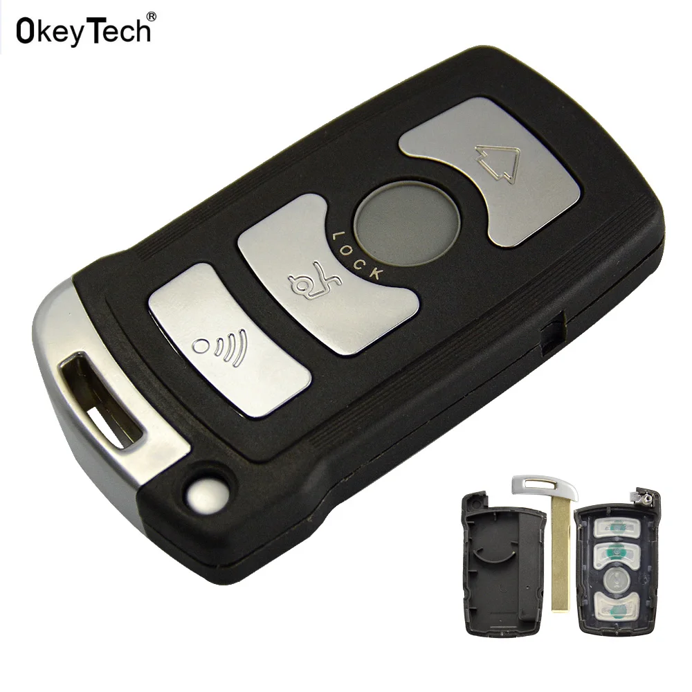 Okeytech для BMW серий 7 E65 E66 E67 E68 745i 745Li 750i 750Li 760i 7b корпус автомобильного ключа 4 кнопки