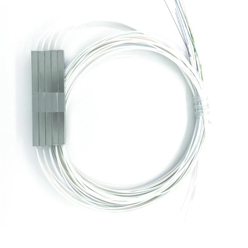 50 шт./лот 1x8 ПЛК сплиттер 0 9 мм 1 м SM стальная трубка FTTH мини Блокировка 8 портов