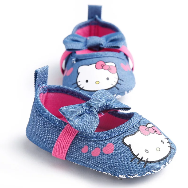 Lovely Hello Kitty Toddler Kids Girls Ballet Shoes Bowknot Non Slip