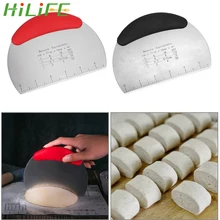 HILIFE скребок для резки теста со шкалой шпатель из нержавеющей стали нож для хлеба инструмент для выпечки кондитерский инструмент с измерением