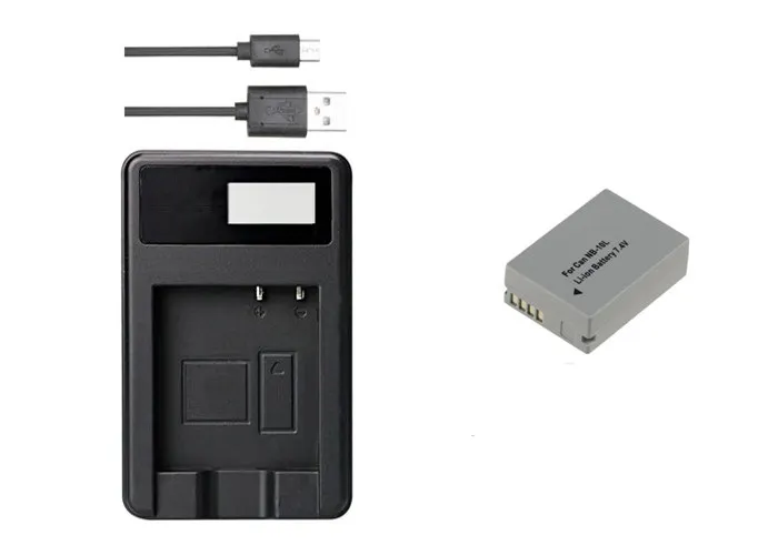 NB 10L, NB10L Battery and LCD USB Charger for Canon PowerShot SX60 HS