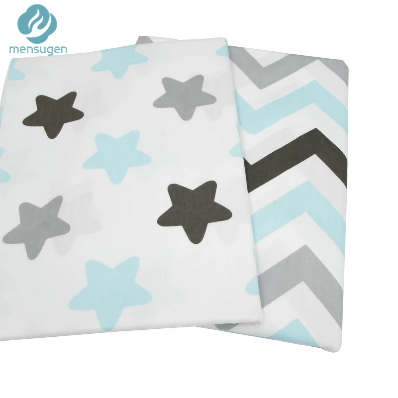 50 см* 160 см звезды зигзаг хлопчатобумажная ткань для детских стеганых одеял подушки ткань для шитья Telas лоскутное Telas Por Metros