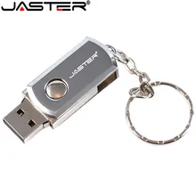 

JASTER USB 2.0 Flash Drives Metal Key Chain 16GB 32GB 64GB 128GB Pendrives 4GB 8GB Pen Drives Memory Stick Free Custom LOGO