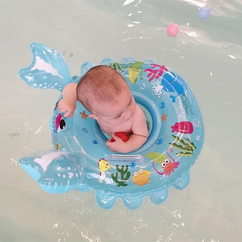 

Baby Swimming Ring Inflatable Child Float Ring Cartoon Crab Infant Swim Circle Kids Bath Circle Swimtrainer Baby Beach Pool Toys