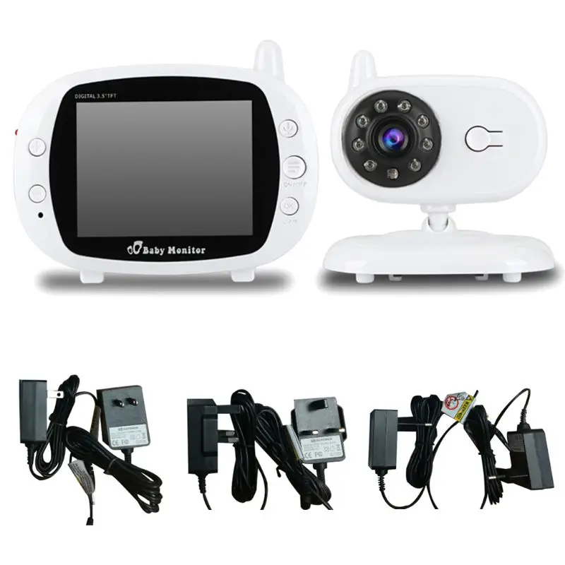 

Baby Sleeping Monitors Camera Wireless Receiver Two-way Intercom Surveillance Music Player 3.5" LCD Screen Night Vision