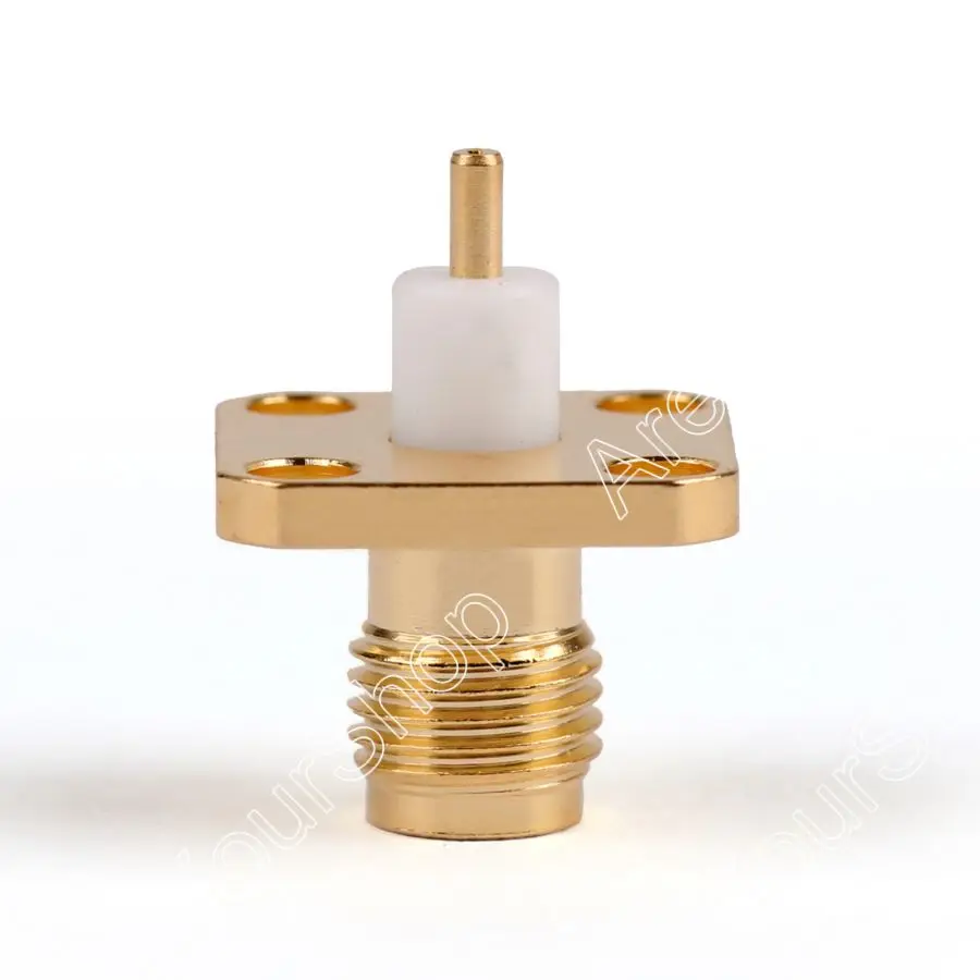 RP SMA Jack Male Pin Panel Mount 4Hole Solder Connector 4mm