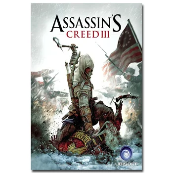 Шелковый Плакат Гобелен Кредо Убийцы Assassins Creed в ассортименте 3