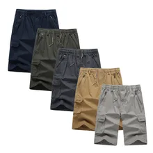 Мужские летние модные хлопковые Повседневные Брюки Для гарго, потертые укороченные брюки, шорты для мужчин, горячая Распродажа, повседневные мужские качественные