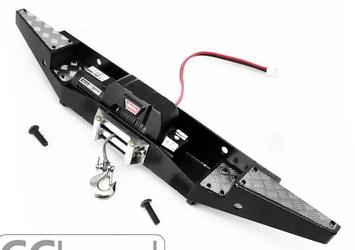 

CChand Rear/Front Chassis Bumper with Winch or Led Lights for RC 1/10 RC4WD Land Defender D110 D90 DG2 Gelande II Rover toy
