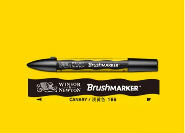 Winsor& Newton кисти маркеры краски кисти на спиртовой основе быстро сохнут красный желтый оранжевый коричневый тона художественные ручки - Цвет: Canary