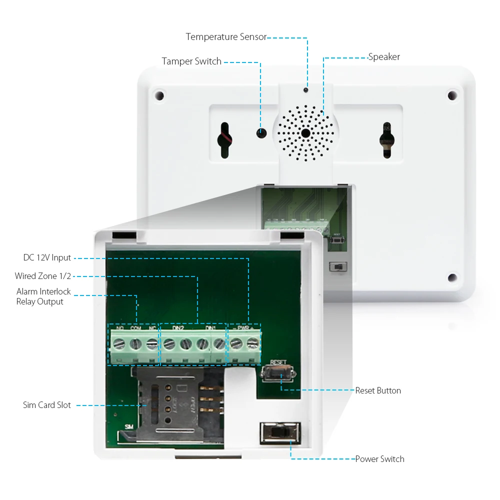 Homsecur беспроводный 4G/3g/gsm, ЖК-дисплей SMS автодозвон охранной сигнализации Системы+ сенсорный экран Панель GA01-4G-W