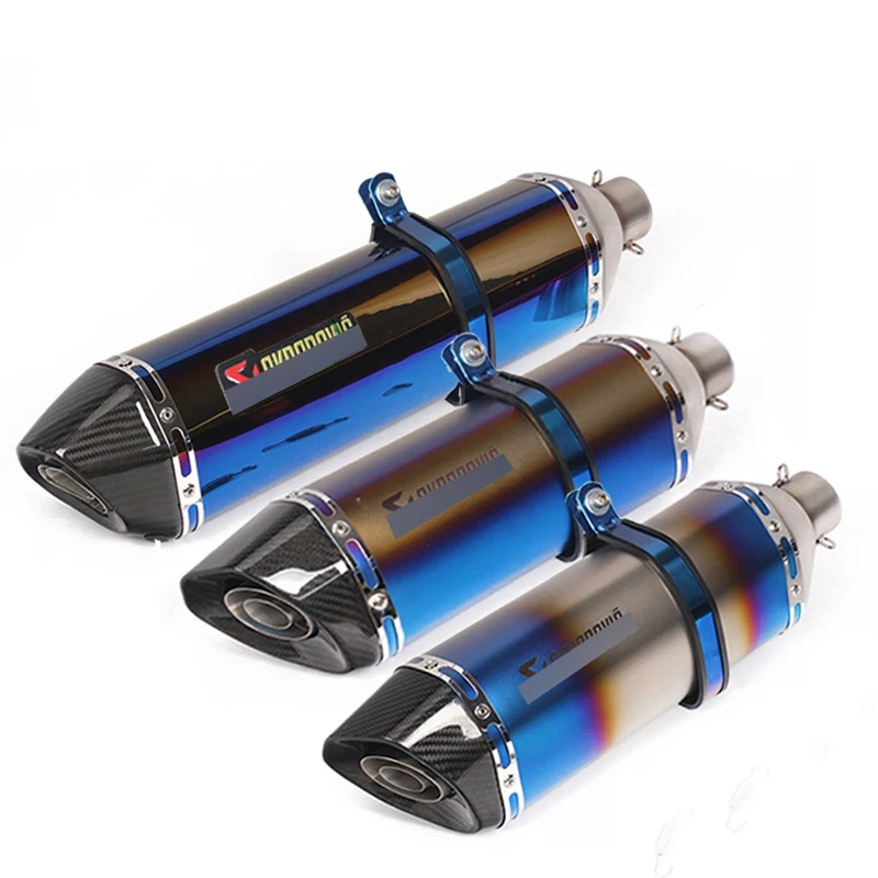 

470mm 570mm Universal Motorcycle Exhaust Muffler Modified with AK Logo For Yamaha/Kawasaki/Honda