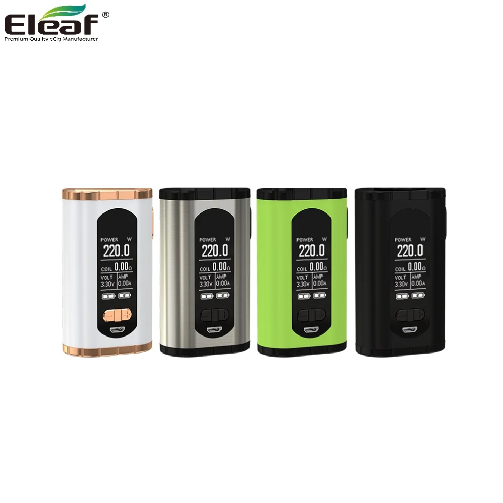 

Original Eleaf Invoke 220W Box MOD Electronic Cigarette fit ELLO T Tank 2ml Atomizer no 18650 battery vape mode vs iStick pico