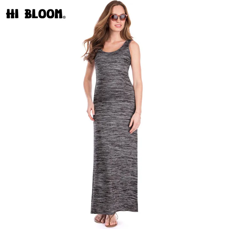 

Long Nursing Maternity Dresses Women's Sleeveless Modal Maternity Maxi Dress Comfortable Tank Dress Side Slits Pregnancy Gowns