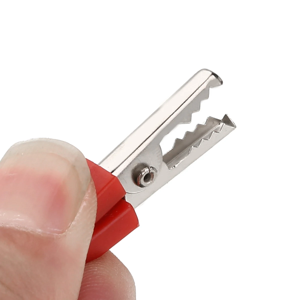 32pcs NEW Crocodile Clips Electrical Battery Alligator Clamps Red Black Small Battery Clip Alligator Clip Wire Clip Test Tool
