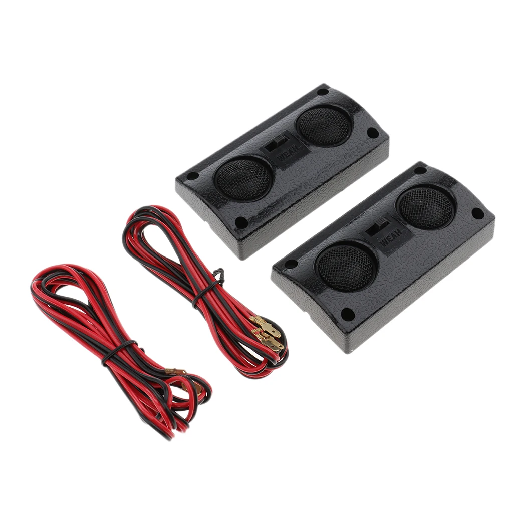 1 Pair Universal Car Audio Speaker Transparent Stereo Independent Double Treble Loud Speaker Neodymium Magnet Car Tweeter