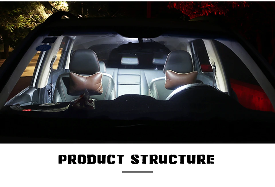 Aceersun 2pcs LED Car Reading lights C5W 31mm 36mm 39mm 41mm Canbus LED License plate light replacement light source For Ford  (5)