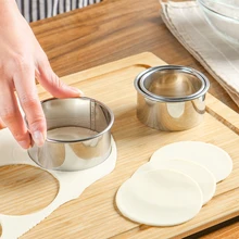 3 шт./компл. круглые пельменты из нержавеющей стали обертки формы скалка для пельменей производитель печенья Кондитерские резка теста инструмент приспособления для выпечки