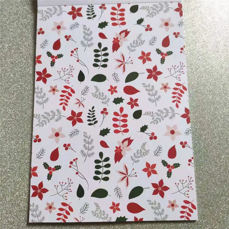 А5 красочные рождественские ручной работы фон бумажные салфетки узоры, бумага для скрапбукинга пакет бумаги ремесло