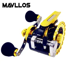 Mavllos Алюминий катушки троллинг 9 Подшипники Baitcasting Reel высокое отношение 2.6: 1 левой и правой руки морской похищать рыболовные катушки