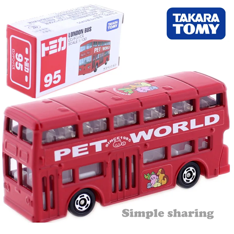 Такара Tomy Tomica автобус серии трамвай Лондонский школьный автобус детские игрушки подарок на дальние расстояния пассажирский автобус модель комплект - Цвет: NO.95