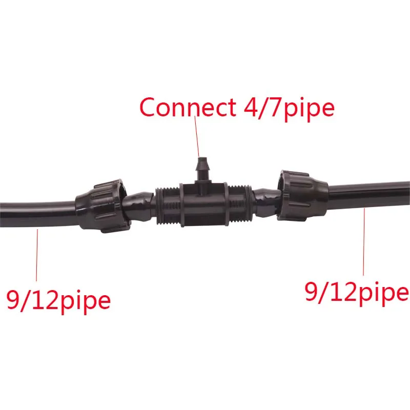 20 шт. садовый шланг для воды 8/11 мм 9/12 мм колючий тройник соединитель садовый шланг Быстрый Соединитель Садоводство Орошение Шланг