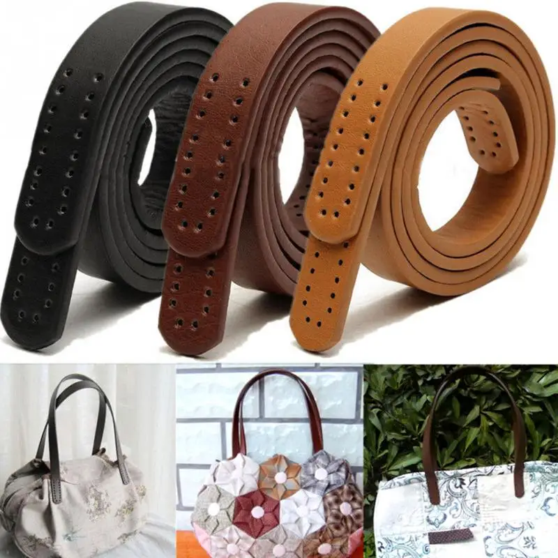 

1 Pair Hot Women Girl PU Leather Purse Shoulder Handbag DIY Sewing Strap Handle Replacement 3 Color Bag Accessories