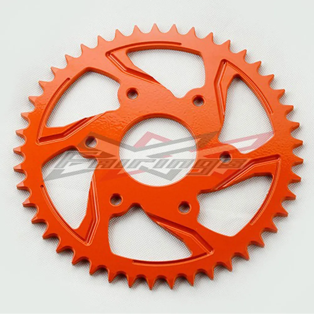 SHIPPING FREE CNC Orange Aluminium FOR REAR SPROCKET 45T Fit for KTM