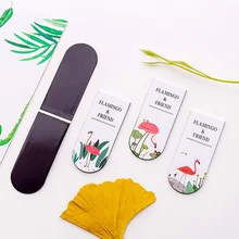 Новые поступления, креативные маленькие свежие фламинго, Студенческие закладки для книг, магнитные школьные офисные канцелярские принадлежности, аксессуары для чтения