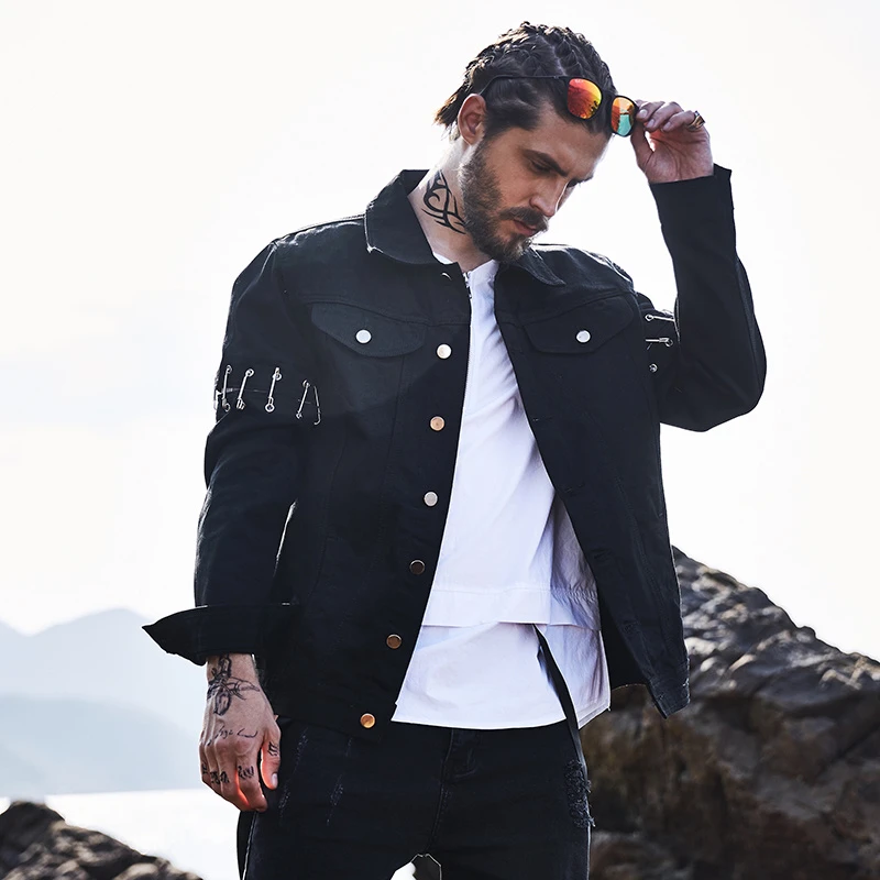 17春vネックストリートヒップホップジャケット男性パッチワークヒップホップファッションメンズジャケット緑黒オムコートclothing Hiphop Jacket Fashion Men Jacketmens Fashion Jacket Aliexpress