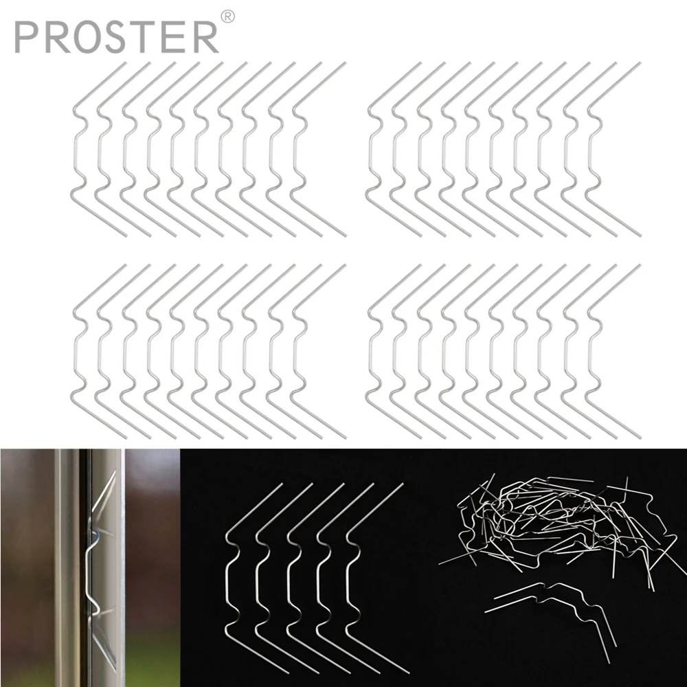 Оцинкованная пружинная проволока PROSTER 50 шт. прочные зажимы для стекол не легко