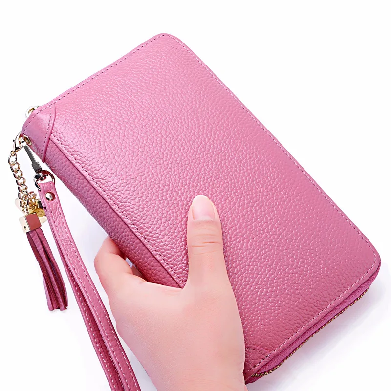 Модный мини кошелек RFID из натуральной коровьей кожи женский и мужской Женский с