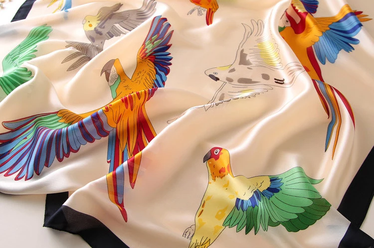 Дизайнер для женщин шарф сезон: весна-лето шелк шарфы для шали пашмины дамы негабаритных пляжные покрывала печати Dtoles бандана
