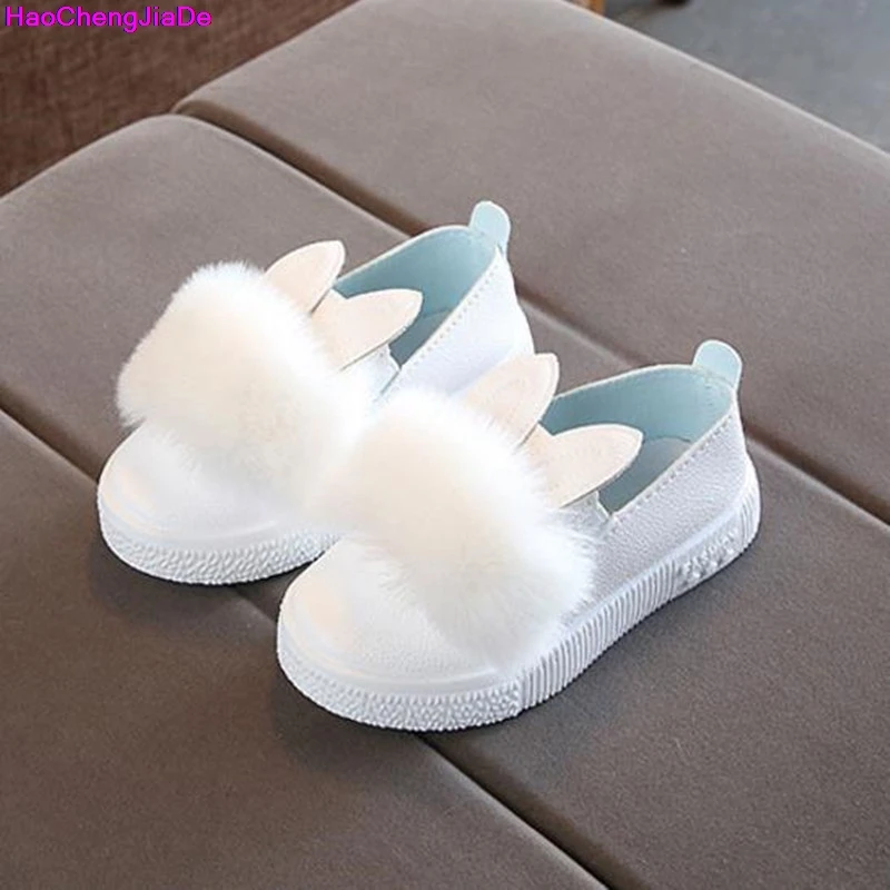 HaoChengJiaDe جديد العلامة التجارية الربيع الخريف الأطفال أحذية رياضية الفتيان الفتيات حذاء كاجوال طفل رضيع بو أحذية رياضية من الجلد للبنين بنات