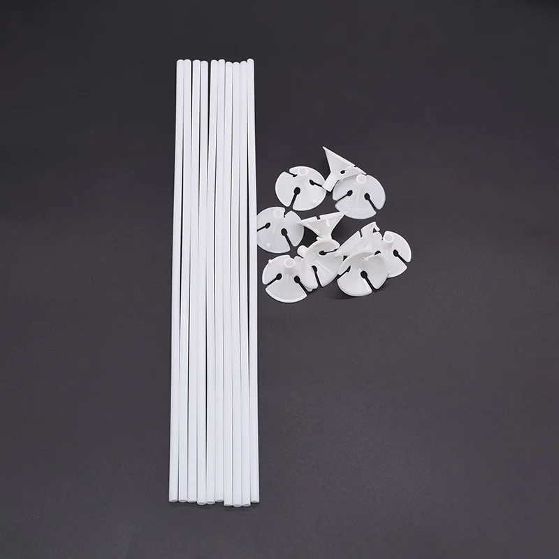 White Balloon Sticks Pack of 24 