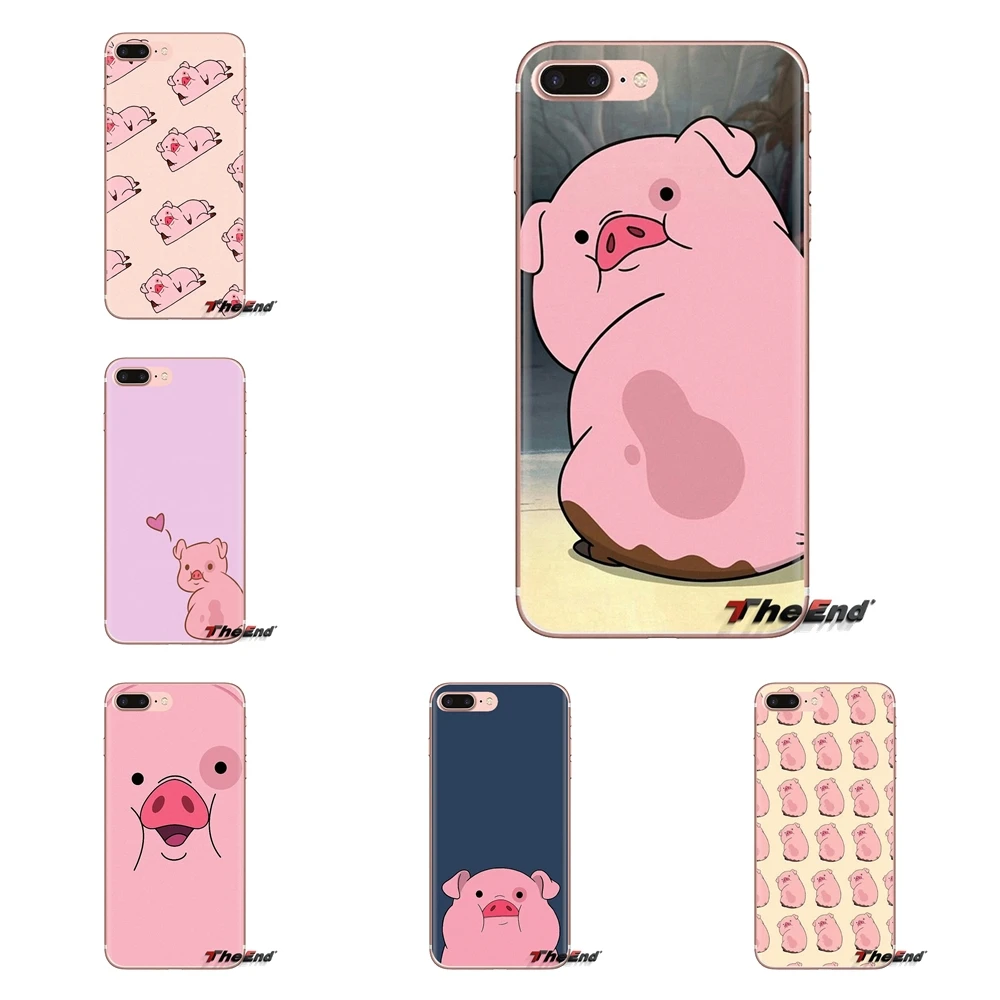 

For Huawei Mate Honor 4C 5C 5X 6X 7 7A 7C 8 9 10 8C 8X 20 Lite Pro Soft Transparent Cases Covers gravity falls Waddles pig