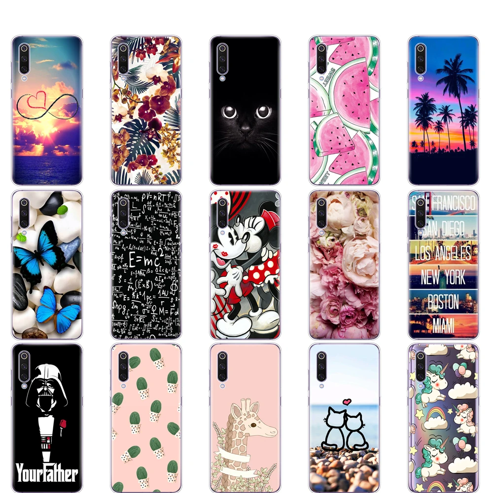 

Case For Xiaomi Mi 9 Case Cover Cartoon Silicon Soft TPU Cover For Xiaomi Mi9 Xiaomi 9 SE Case Phone Shell Bumper Etui