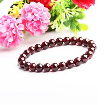 Bracelet Grenat Rouge Homme