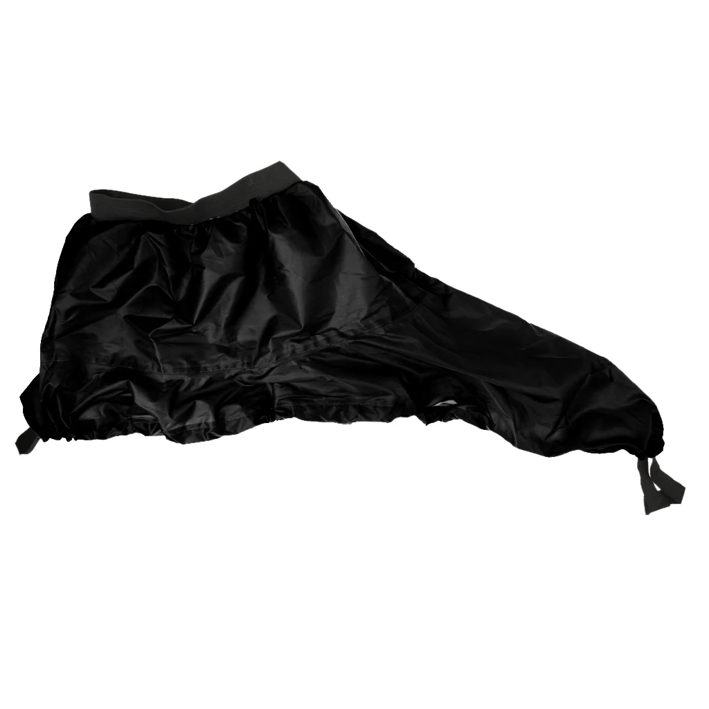 MagiDeal Universal Nylon Boat Canoe Kayak Splash Spray Skirt Deck Sprayskirt Cover Adjustable Protective Shield Case Black