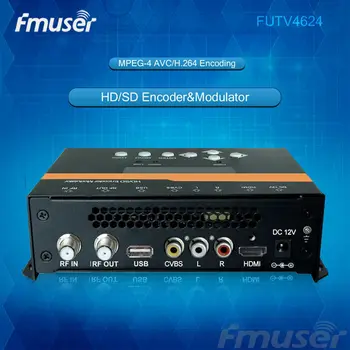 

FMUSER FUTV4624 DVB-T MPEG-4 AVC/H.264 SD/HD Encoder Modulator