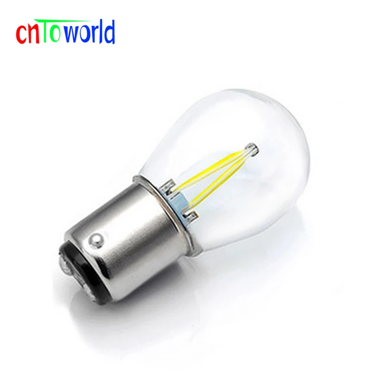 1pcs P21W LED Ba15s 1156 Strobe Flash Led Filament Chip Car Light S25 Auto Vehicle Reverse Turning Bulb Lamp DRL White Yellow (1)