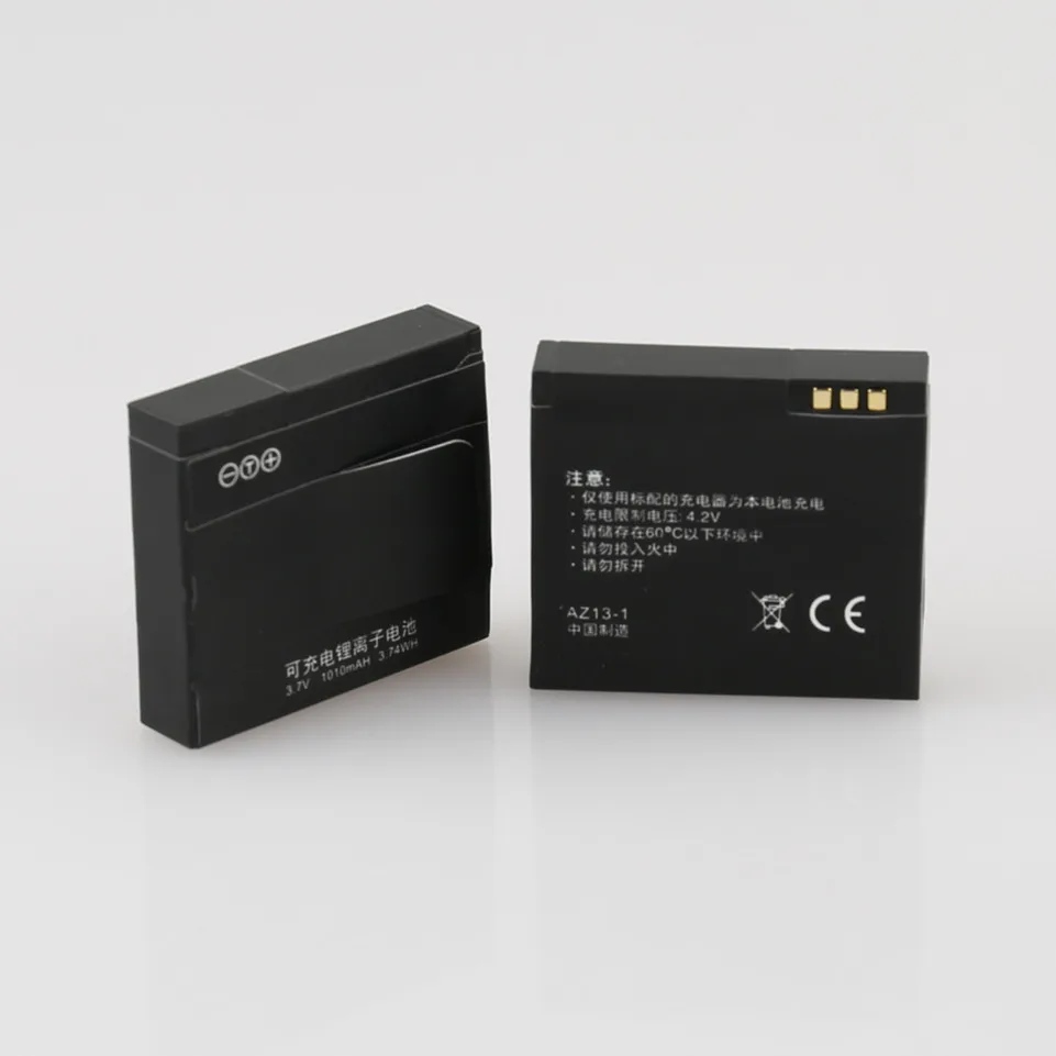 1010 mAh литий-ионная батарея для xiaomi yi аксессуары для экшн-камеры 2 шт xiaoyi батареи+ Yi двойное зарядное устройство для xiaomi yi