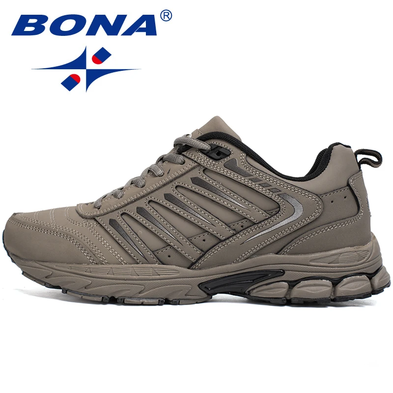 Cena BONA nowy styl klasyczny mężczyźni buty do biegania Outdoor Walking buty do biegania zasznurować buty sportowe wygodne buty sportowe mężczyzn